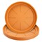 4 Pack Round Flower Pot Saucers for Small Plants, Plastic Water Drip Trays for Indoor, Outdoor Planter Base (17.5 In)